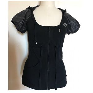 NOT FOR SALE! SOLD!A/X short sleeve zip up hoodie
